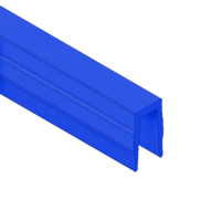 61-010-4 MODULAR SOLUTIONS PVC COVER PROFILE<br>BLUE, 2M